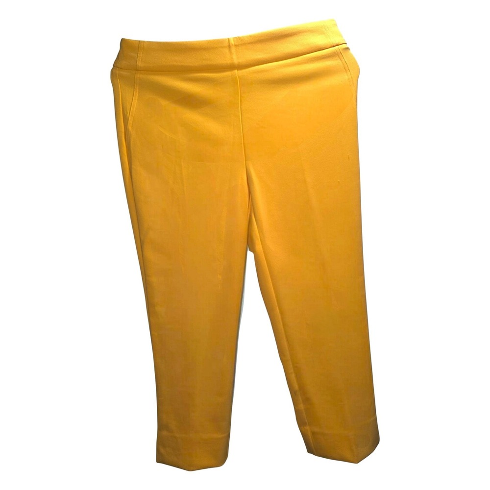 Rachel Zoe Womens Hi-Rise Slim Leg Skinny Pants Mustard Yellow Size 8 NWT